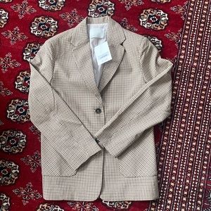 NWT Oak + Fort Plaid Blazer - XS